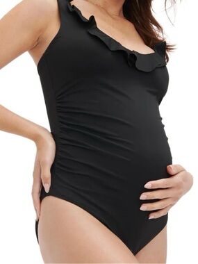 NWT Hatch Antigua Ruffle Maternity One-Piece Swimsuit